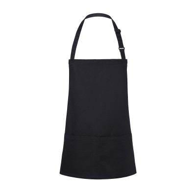 Ho.Re.Ca. Short Bib Apron Basic With Buckle And Pocket      0) colore Black taglia UNICA