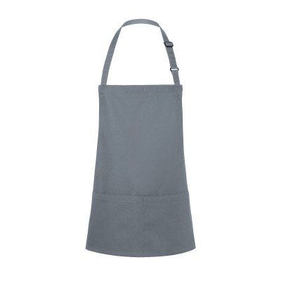 Ho.Re.Ca. Short Bib Apron Basic With Buckle And Pocket      0) colore anthracite taglia UNICA