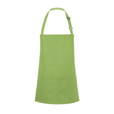 Ho.Re.Ca. Short Bib Apron Basic With Buckle And Pocket      0) colore lime taglia UNICA