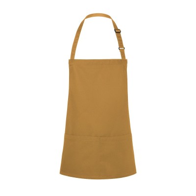 Ho.Re.Ca. Short Bib Apron Basic With Buckle And Pocket      0) colore mustard taglia UNICA