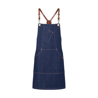 Ho.Re.Ca. Bib Apron Denim X-Style colore denim blue taglia UNICA