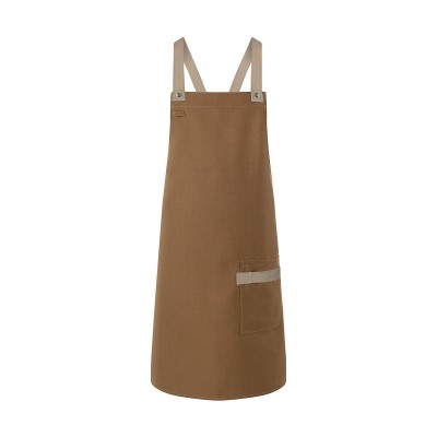 Ho.Re.Ca. Bib Apron With Crossed Ribbons colore cinnamon taglia UNICA