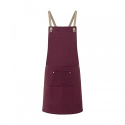 Ho.Re.Ca. Bib Apron With Crossed Ribbons And Big Pocket 2
