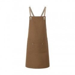 Ho.Re.Ca. Bib Apron With Crossed Ribbons And Big Pocket 2