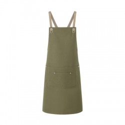 Ho.Re.Ca. Bib Apron With Crossed Ribbons And Big Pocket 2