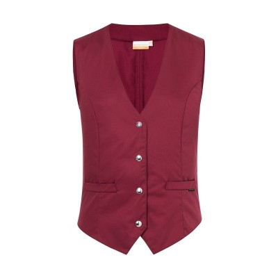 Ho.Re.Ca. Ladies' Waistcoat Lena colore Bordeaux taglia 34