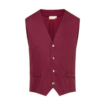 Ho.Re.Ca. Men's Waistcoat Kai colore Bordeaux taglia 46