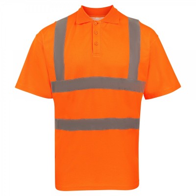 Polo Hi-Viz Poly-Cotton Polo colore Orange taglia S