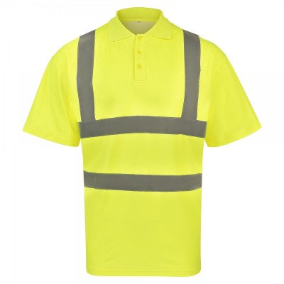 Polo Hi-Viz Poly-Cotton Polo colore Yellow taglia S