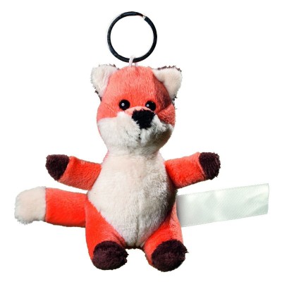 Gadget Plush fox with keychain colore red/brown taglia UNICA