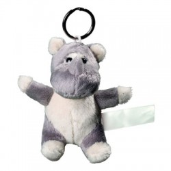 Gadget Plush rhino with keychain colore grey taglia UNICA