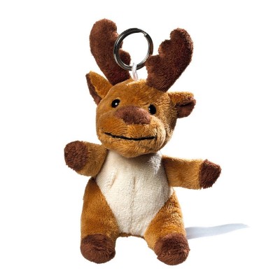 Gadget plush moose with keychain colore brown taglia UNICA