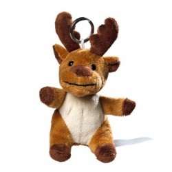 Gadget plush moose with keychain colore brown taglia UNICA