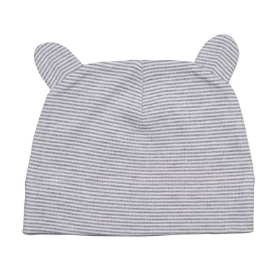 Cappelli Little hat with ears colore white/heather grey melange taglia UNICA