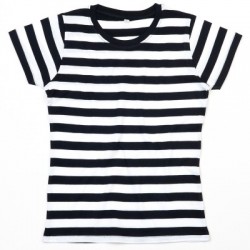 T-Shirt Women's Stripy T colore Black White taglia S