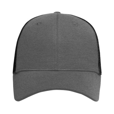 Cappelli 6 Panel Elastic Fit Mesh Cap colore dark-grey-melange/black taglia S/M