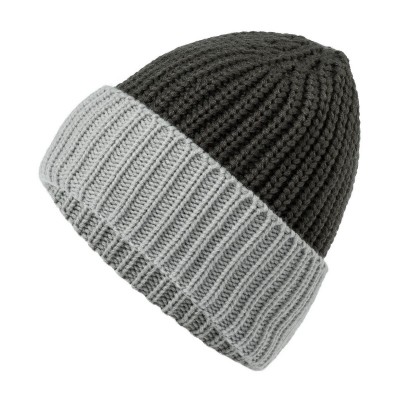 Cappelli Soft Knitted Beanie colore carbon/light-grey taglia UNICA