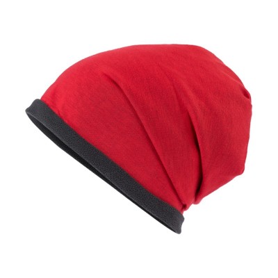 Cappelli Single Beanie colore red/carbon taglia UNICA