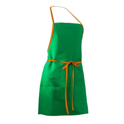 Ho.Re.Ca. Contrast Apron colore green/orange taglia UNICA