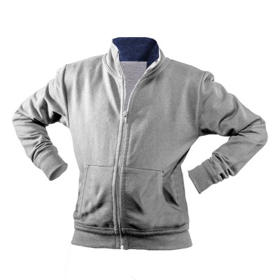 Felpe Contrast jacket sweat kids colore grey/navy taglia 3-4
