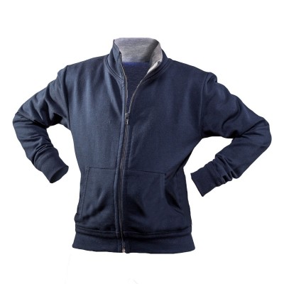 Felpe Contrast jacket sweat kids colore navy/grey taglia 3-4
