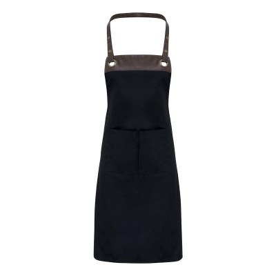 Ho.Re.Ca. Espresso Bib Apron colore black/brown taglia UNICA