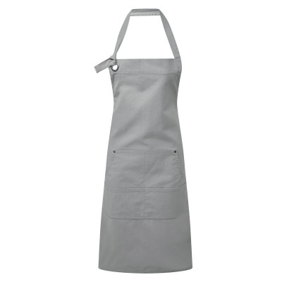 Ho.Re.Ca. Calibre' Heavy Cotton Canvas Pocket Apron colore silver taglia UNICA