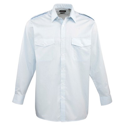 Camicie Men's Long Sleeve Pilot Shirt colore light blue taglia S