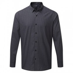 Camicie ?Maxton' Check - Men's Long Sleeve Shirt colore steel/black taglia S