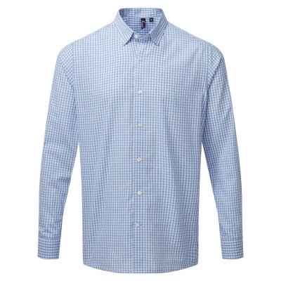 Camicie ?Maxton' Check - Men's Long Sleeve Shirt colore light blue/white taglia S
