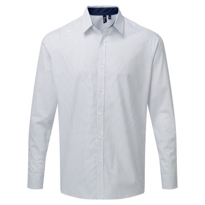 Camicie Men's Denim-Pindot Long Sleeve Shirt colore dots taglia L