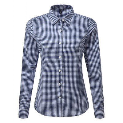 Camicie ?Maxton? Check - Women's Long Sleeve Shirt colore navy white taglia XS