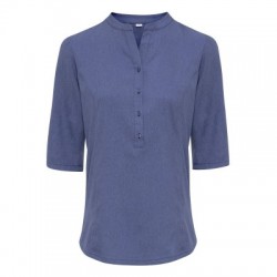 Ho.Re.Ca. Verbena Linen Look Button Up Beauty Tunic 2