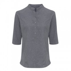 Ho.Re.Ca. Verbena Linen Look Button Up Beauty Tunic 2