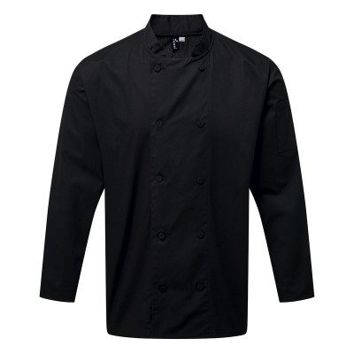 Ho.Re.Ca. Chef's Long Sleeve Coolchecker® Jacket With Mesh Back Panel colore black taglia XS