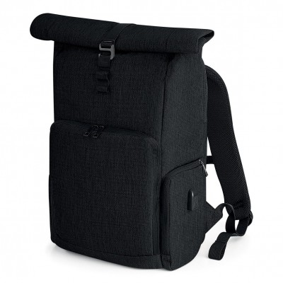 Borse Q-Tech Charge Roll-Top Backpack colore black taglia UNICA