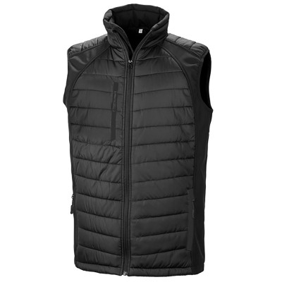 Soft shell Black Compass Padded Softshell Gilet colore black