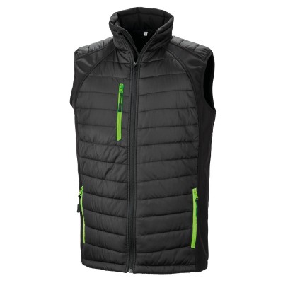 Soft shell Black Compass Padded Softshell Gilet colore black