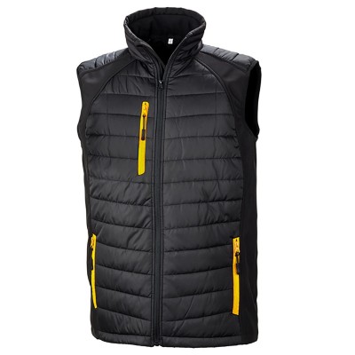 Soft shell Black Compass Padded Softshell Gilet colore black