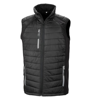 Soft shell Black Compass Padded Softshell Gilet colore black