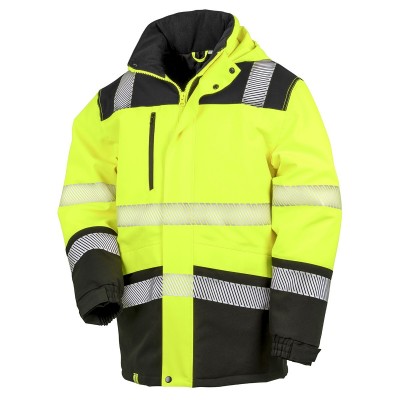 Soft shell Printable Waterproof Softshell Safety Coat colore orange
