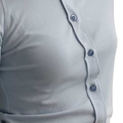 Camicie Anna Knitted Shirt colore blue taglia M