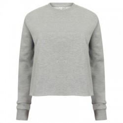 Felpe Women's Cropped Slounge Sweat colore heather grey taglia XS