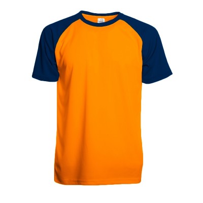 T-Shirt Run T Ultra Trail colore orange fluo/navy taglia S