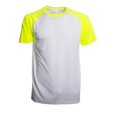 T-Shirt Run T Ultra Trail colore white/yellow fluo taglia S