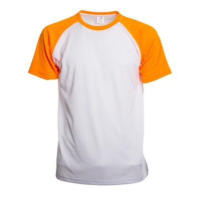 T-Shirt Run T Ultra Trail colore white/organge fluo taglia S