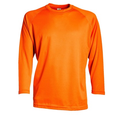 T-Shirt Run T LSL colore Fluo Orange taglia XS