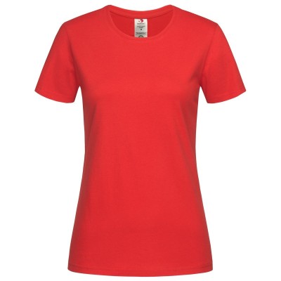 T-Shirt Classic-T Organic Crew Neck colore scarlet red taglia XS