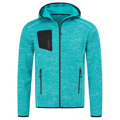 Pile Recycled Fleece Jacket Hero Men colore turquoise taglia S