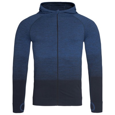 Felpe Active Seamless Jacket colore blue transition taglia S